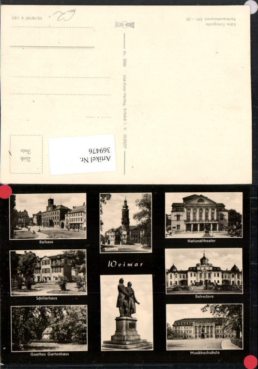 369476, Weimar Town Hall Bastille Belvedere Schiller House Music Academy Multi-image map