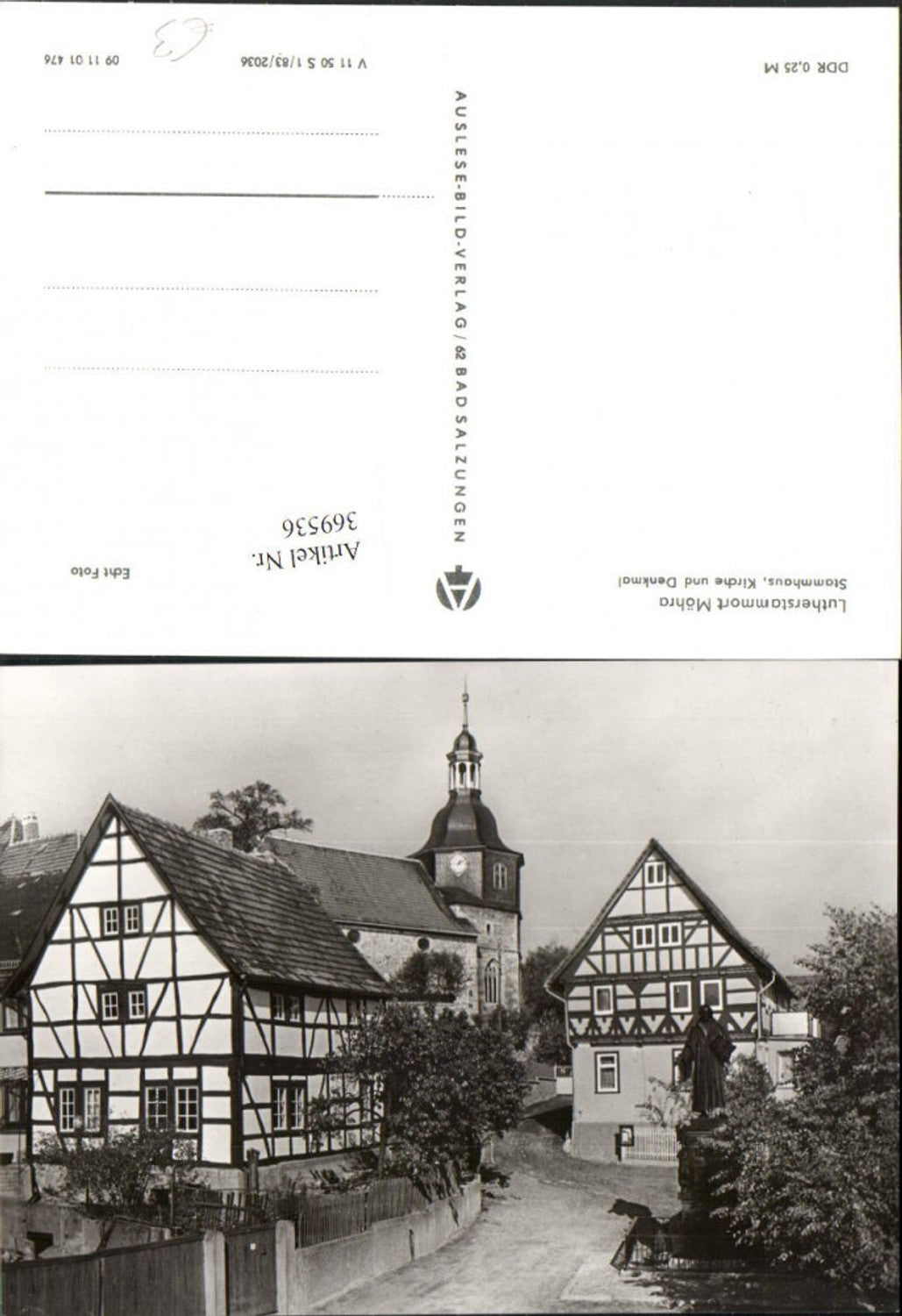 369536, Möhra Stammhaus Church and Monument Statue