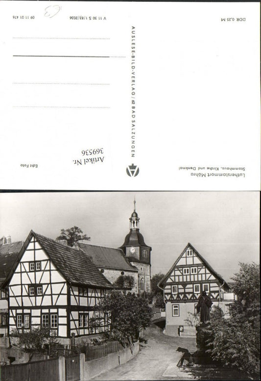 369536, Möhra Stammhaus Church and Monument Statue