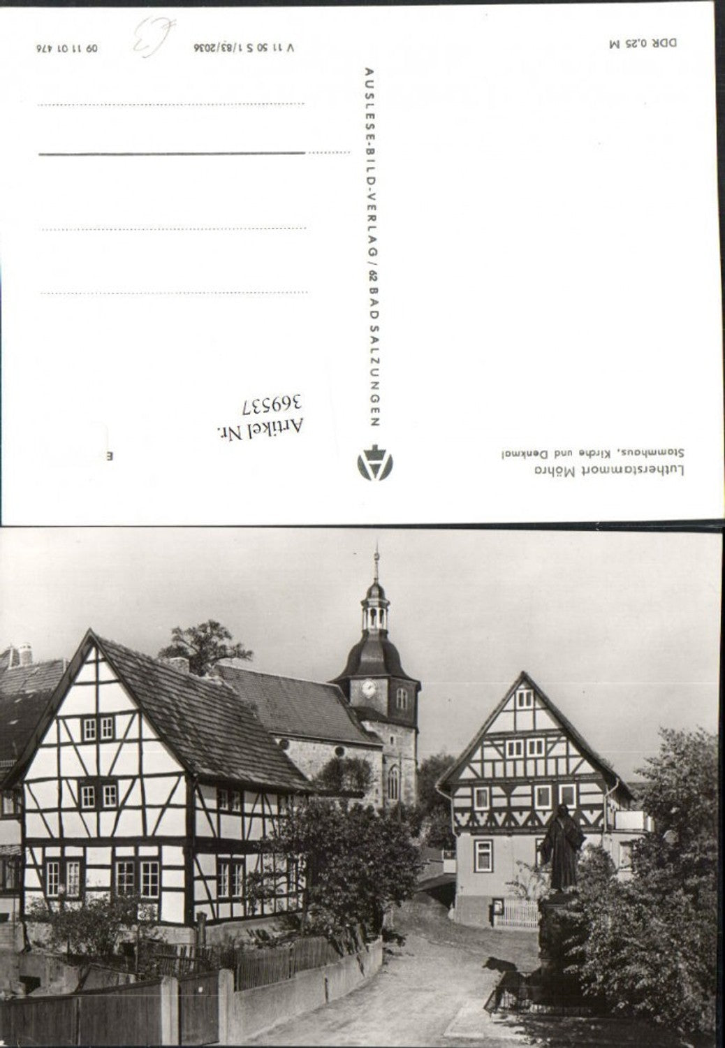 369537, Möhra Stammhaus Church and Monument Statue