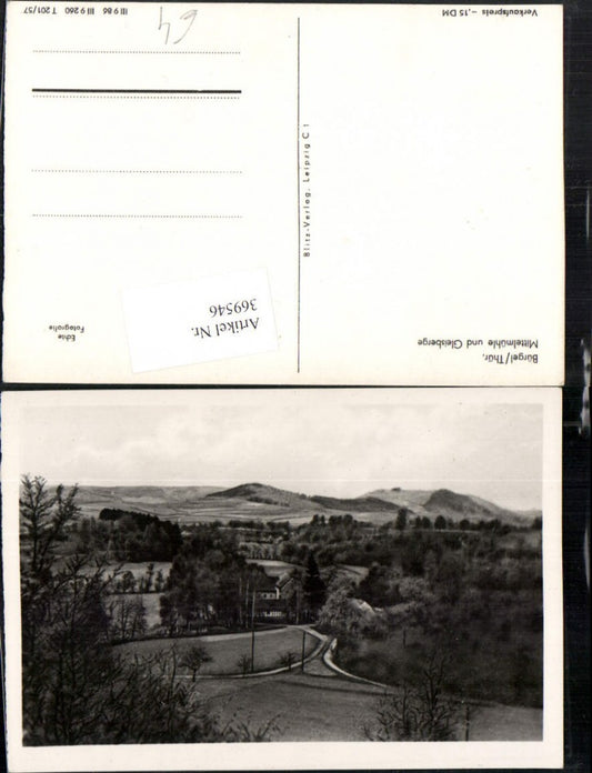 369546, Bürgel Mittelmühle and Gleisberge