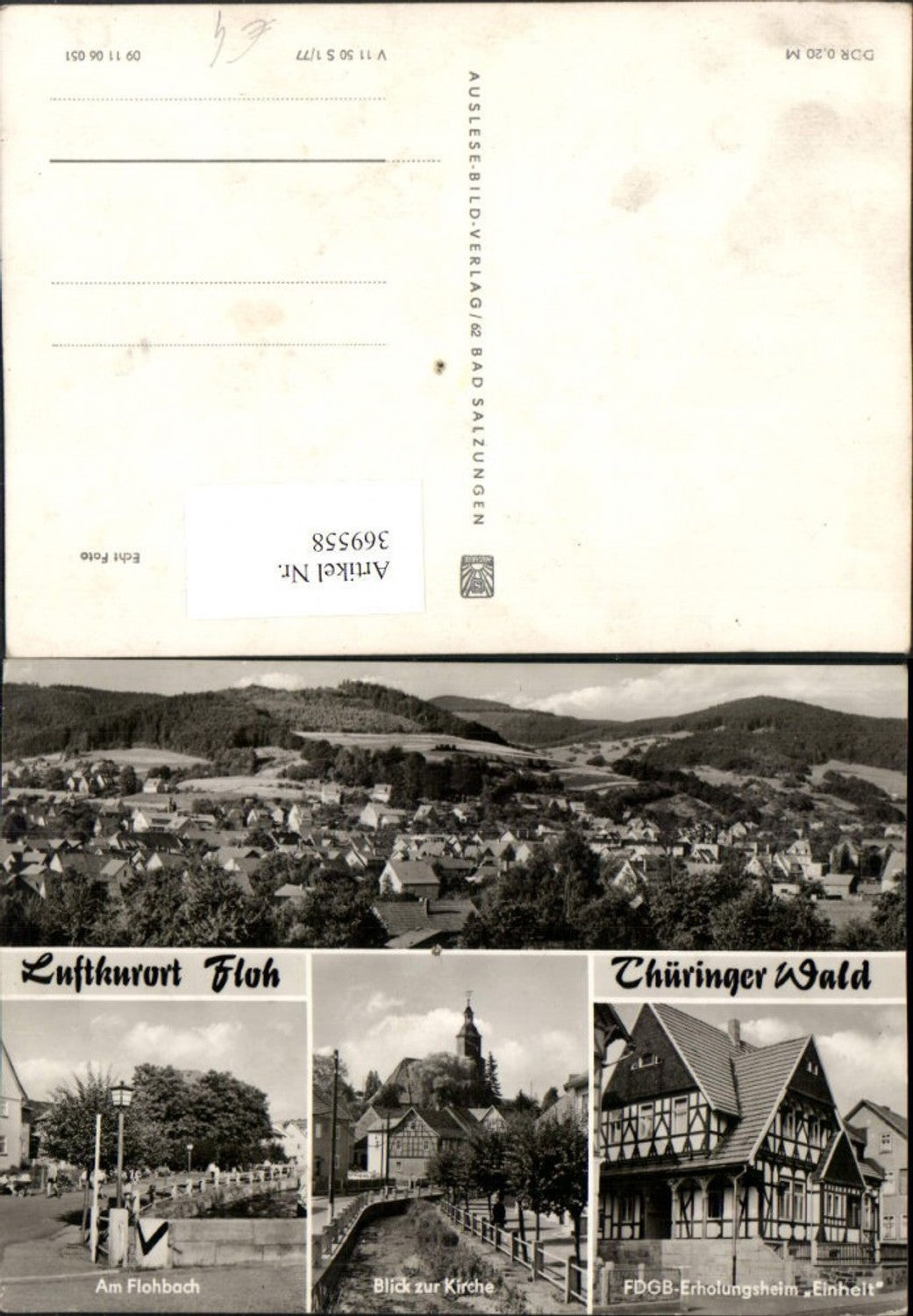 369558,Floh Totale Flohbach Kirche Erholungsheim Einheit Mehrbildkarte