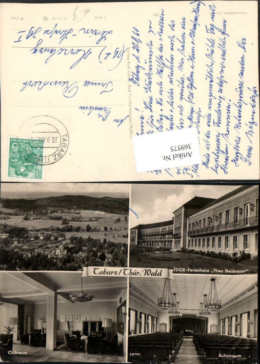 369575,Tabarz Teilansicht Ferienheim Theo Neubauer Mehrbildkarte