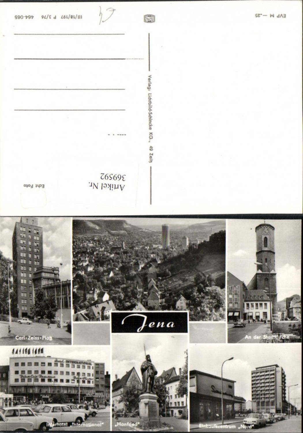 369592, Jena Total Church Shopping Center Hanfried Statue Interhotel Multiview Map