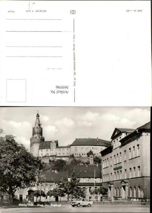 369596, Weida Platz der Freiheit m. Osterburg Burg