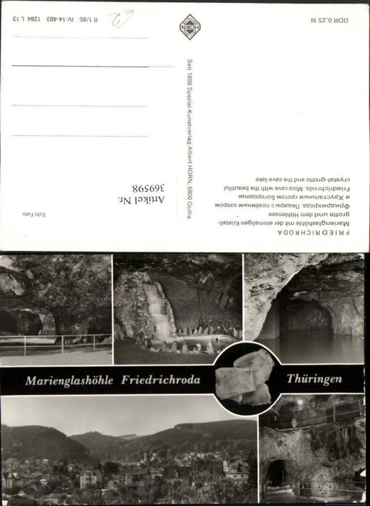 369598,Friedrichroda Totale Marienglashöhle Höhle Mehrbildkarte