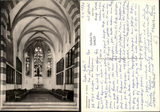 369629,Leipzig Thomaskirche Kirche Innenansicht Altarraum
