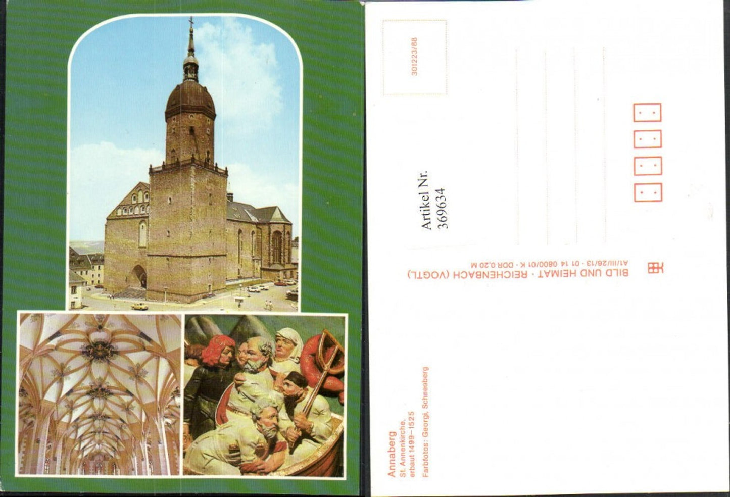 369634,Annaberg-Buchholz St. Annenkirche Kirche Figuren Mehrbildkarte