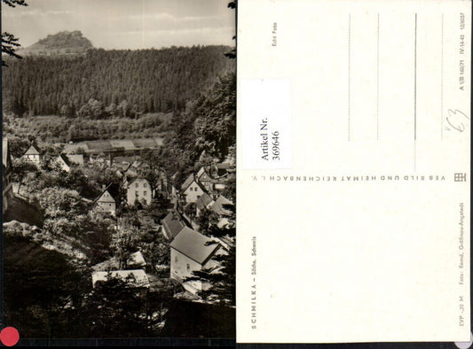 369646,Sächsische Schweiz Bad Schandau Schmilka Teilansicht pub VEB