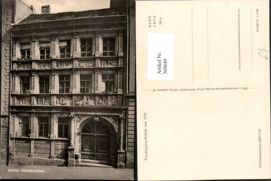 369649,Görlitz Biblisches Haus m. Reliefs