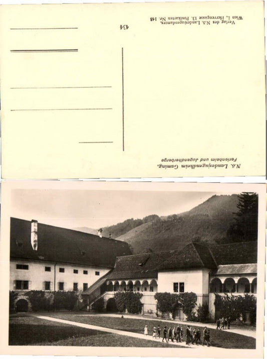 68331,Fotokarte Gaming Kartause Leute um 1935
