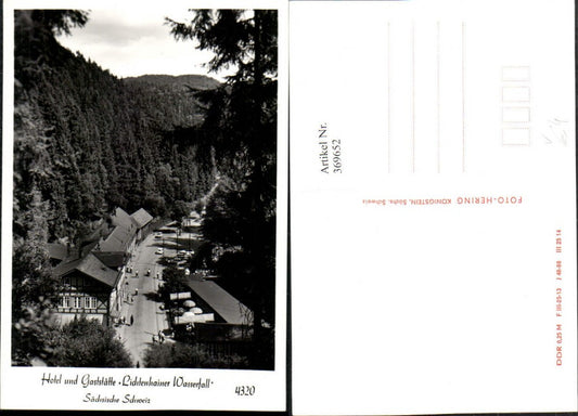 369652,Sebnitz Hotel u. Gaststätte Lichtenhainer Wasserfall pub Foto Hering 4320