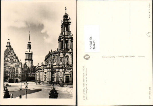 369655,Dresden Katholische Hofkirche Kirche Schloss u. Georgentor