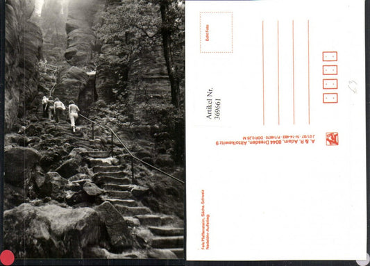 369661,Sächsische Schweiz Fels Pfaffenstein b. Königstein Nadelöhr-Aufstieg Stiegen