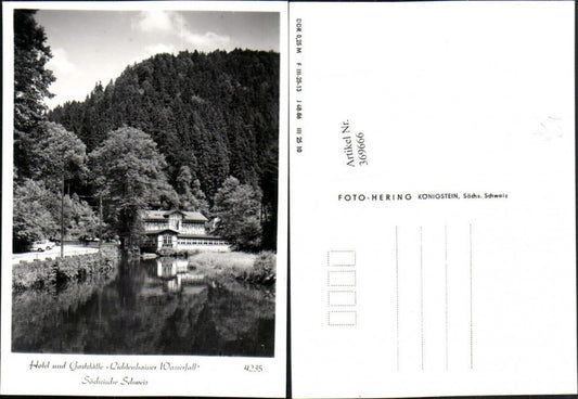 369666,Hotel und Gaststätte Lichtenhainer Wasserfall b. Sebnitz pub Foto Hering 4235