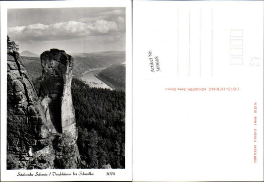 369668,Sächsische Schweiz Teufelsturm Felsen b. Schmilka pub Foto Hering 3074