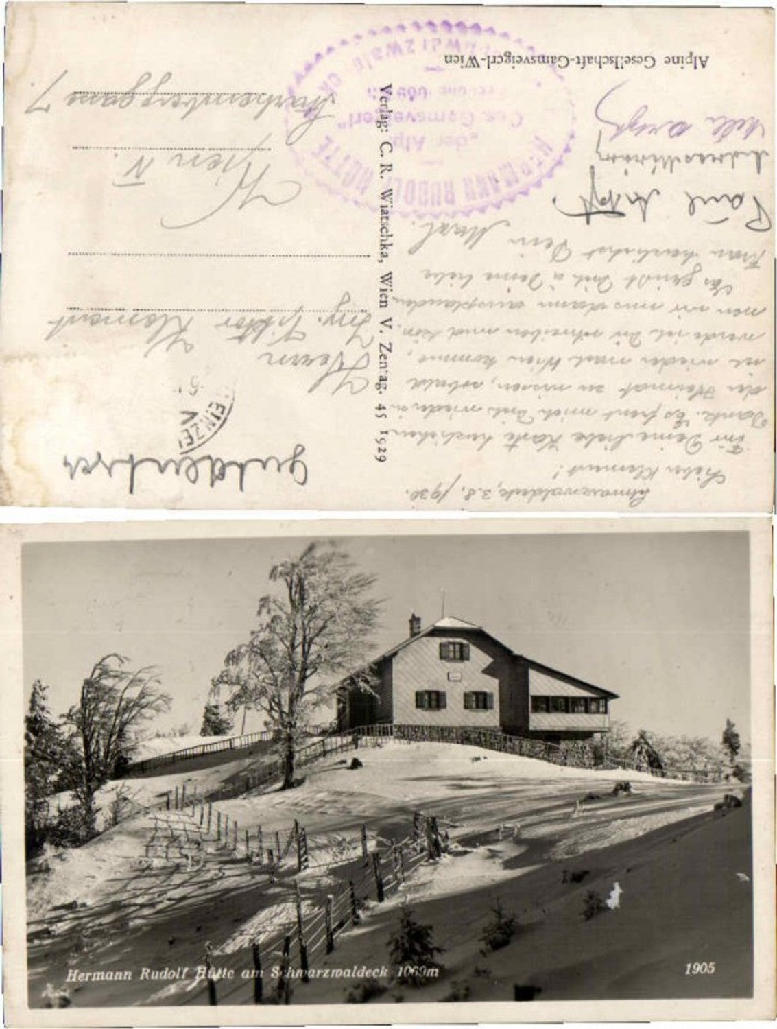 68354,Hermann Rudolf Hütte Schwarzwaldeck Hainfeld Ramsau Lilienfeld