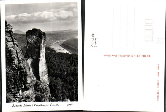 369676,Sächsische Schweiz Teufelsturm Felsen b. Schmilka pub Foto Hering 3074