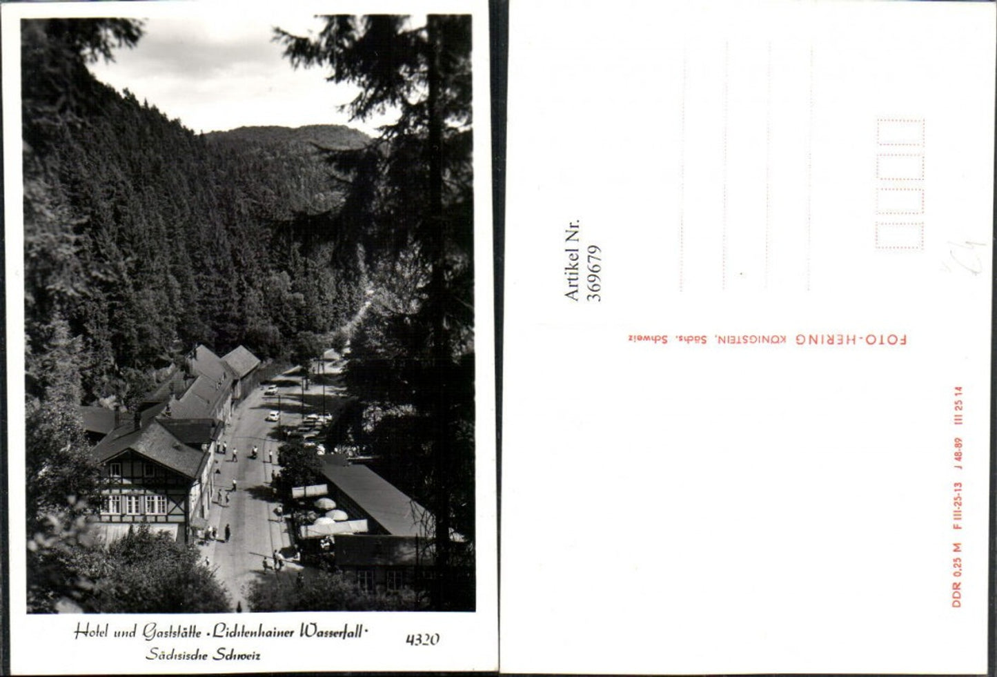 369679,Hotel u. Gaststätte Lichtenhainer Wasserfall b. Sebnitz pub Foto Hering 4320