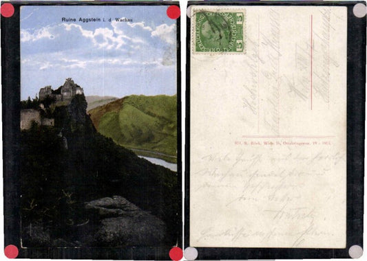 68382,Ruine Aggstein in der Wachau 1910