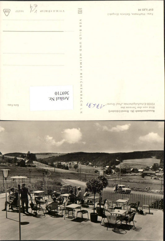 369710,Rauschenbach Blick von d. Terrasse des Erholungsheimes Paul Gruner pub VEB