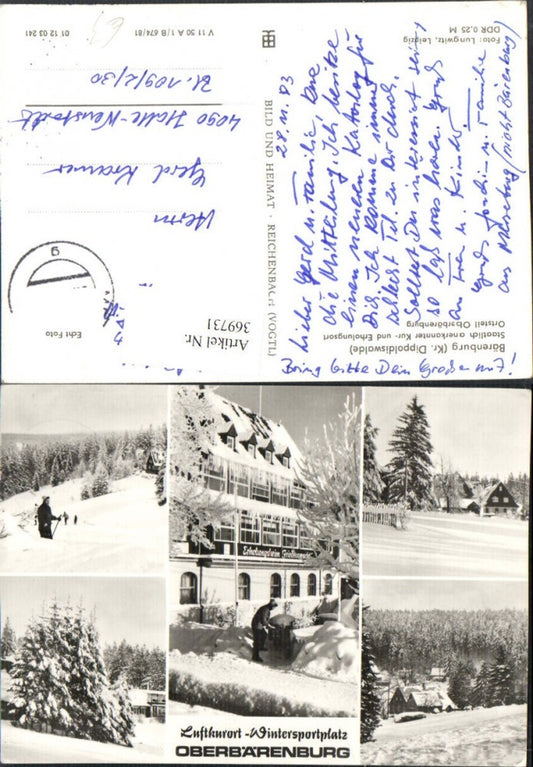 369731,Bärenburg Oberbärenburg Erholungsheim Winterbilder Mehrbildkarte