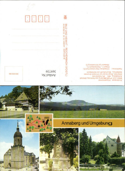 369739,Annaberg-Buchholz u. Umgebung Kirche Brunnen Schloss Mehrbildkarte