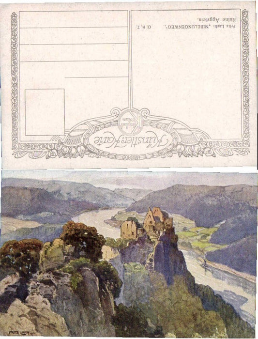 68422,Ruine Aggstein i.d. Wachau Fritz Lach sign.