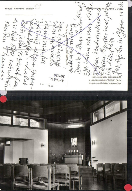 369750,Leipzig Kirche der Christengemeinschaft Innenansicht