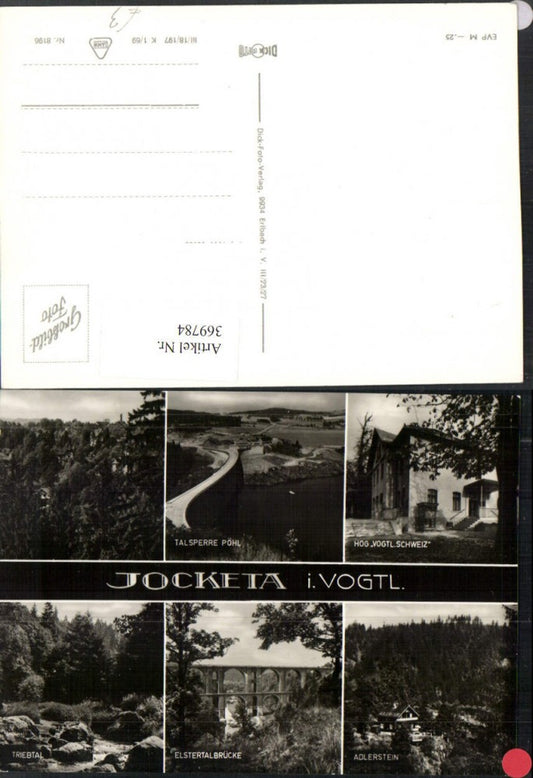 369784,Jocketa im Vogtland Talsperre Pöhl Adlerstein Elstertalbrücke Mehrbildkarte