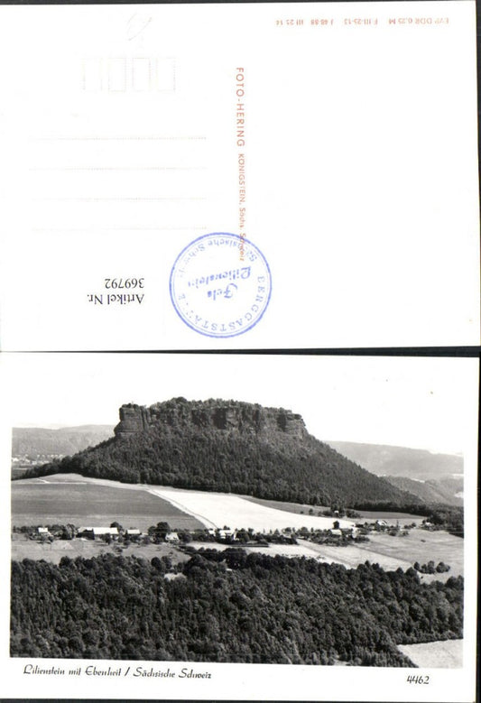 369792,Sächsische Schweiz Lilienstein m. Ebenheit pub Foto Hering 4462