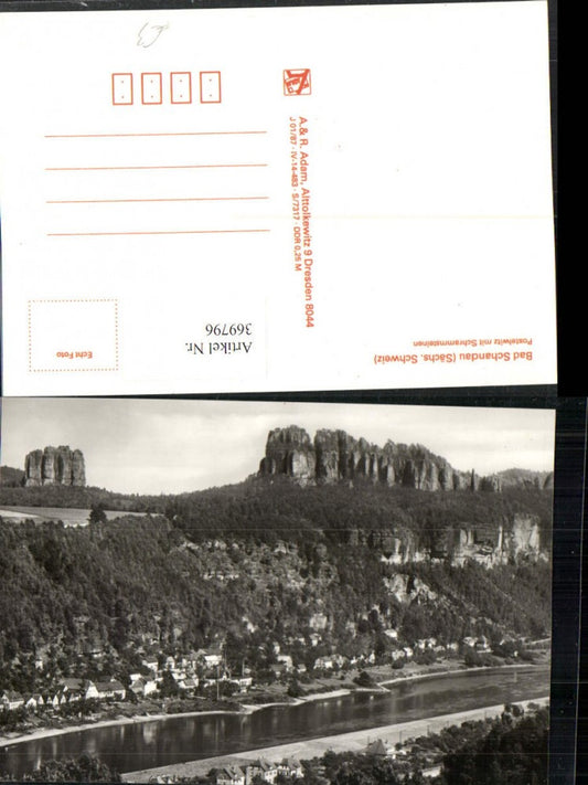 369796,Bad Schandau Postelwitz Totale m. Schrammsteine