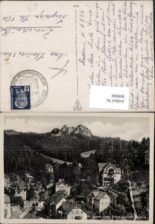 369800,Rathen Teilansicht Blick zum Gamrig