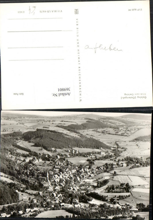 369801,Geising im Osterzgebirge Totale vom Geising pub VEB
