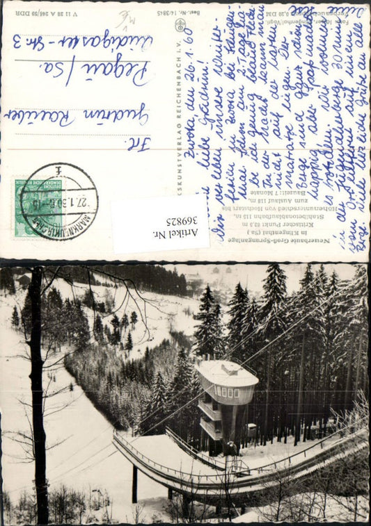 369825,Klingenthal Sprunganlage Schanze Winterbild pub VEB 14/3845