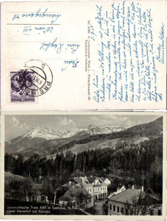 68511,Sommerfrische Prein Hotel Kaiserhof m. Rax