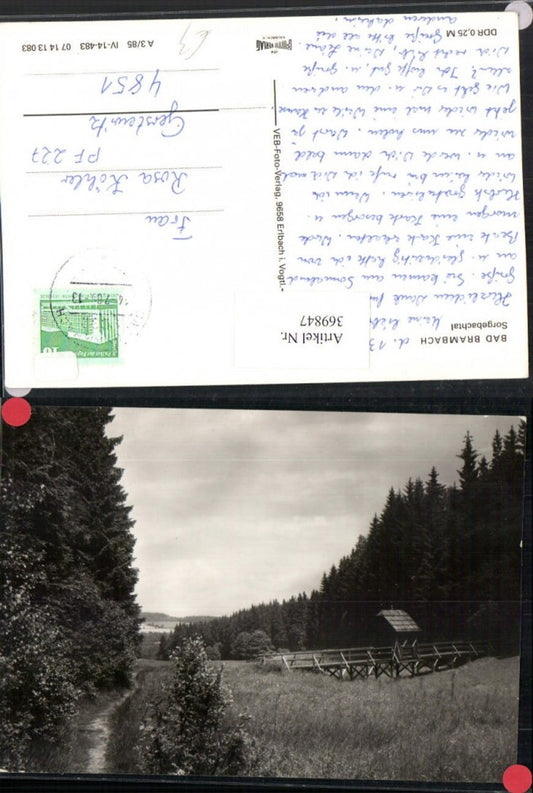 369847,Bad Brambach Sorgebachtal Landschaft