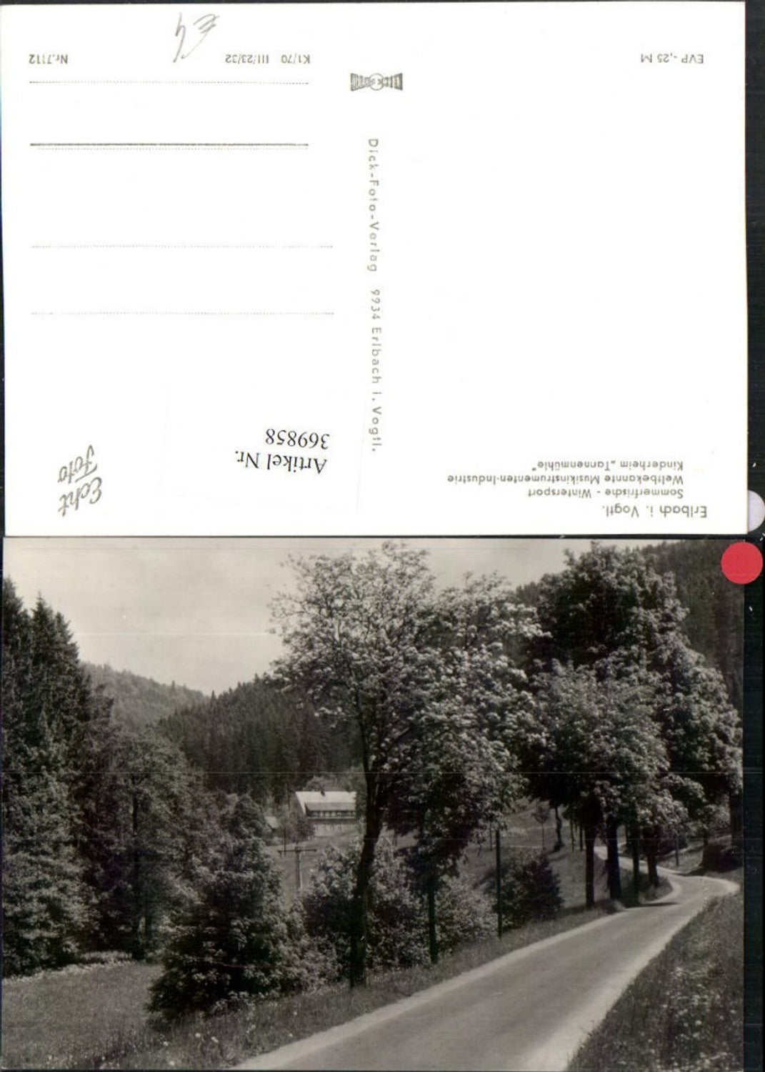 369858,Erlbach im Vogtland Kinderheim Tannenmühle Straße