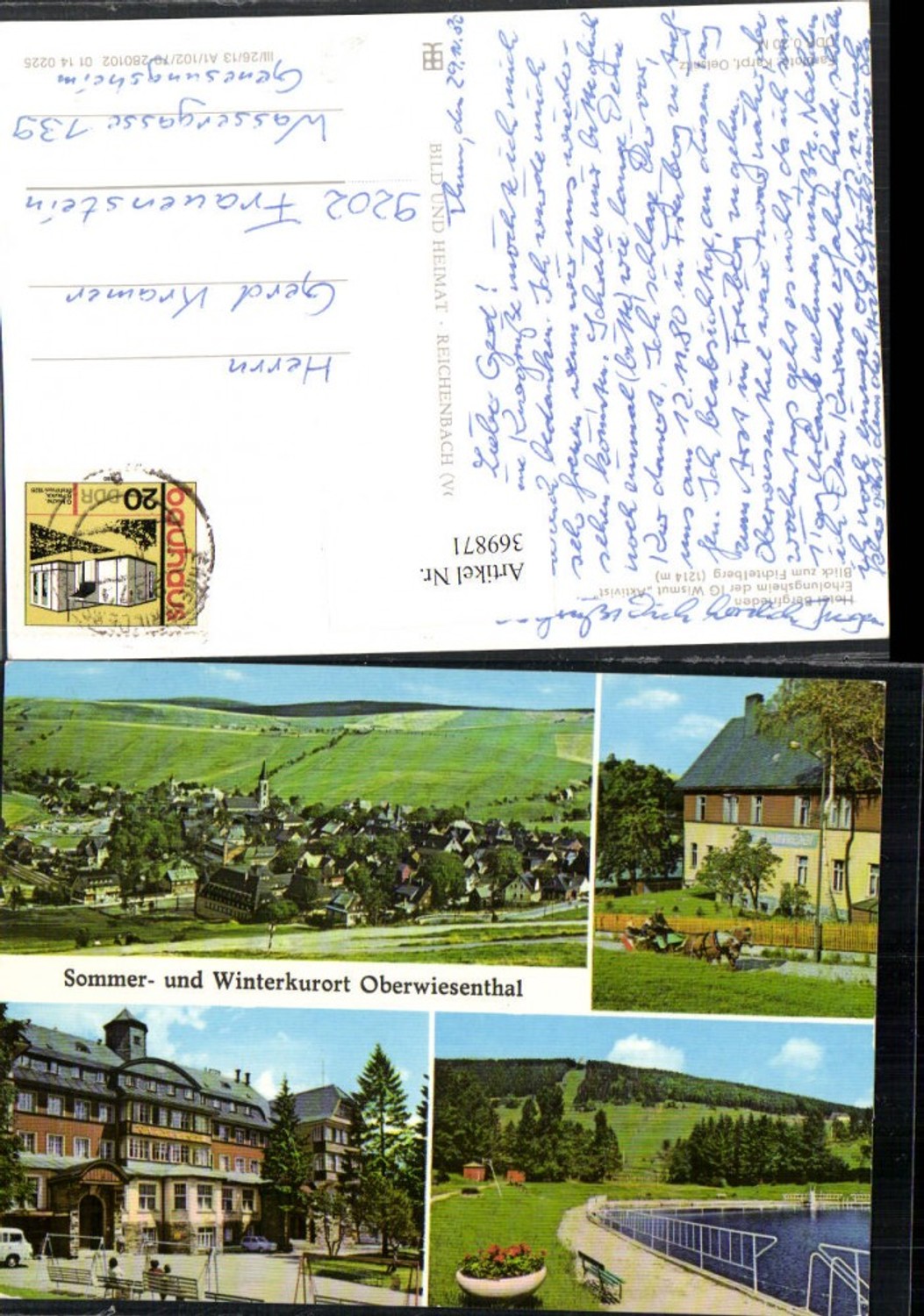 369871,Oberwiesenthal Totale Erholungsheim Aktivist Mehrbildkarte