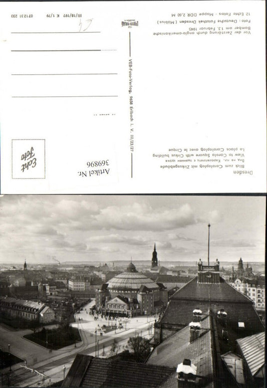 369896,Dresden Teilansicht Blick zum Carolaplatz m. Zirkusgebäude