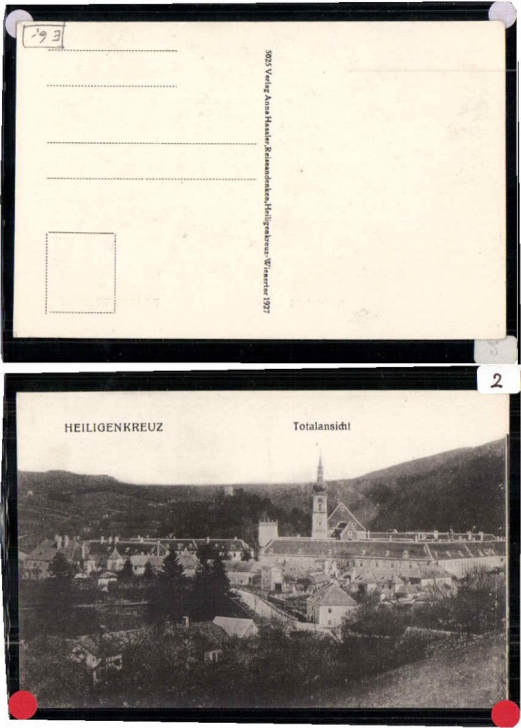 68591,Heiligenkreuz bei Baden Totale 1927