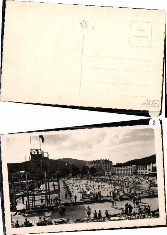 68596,Strandbad Baden bei Wien 1940