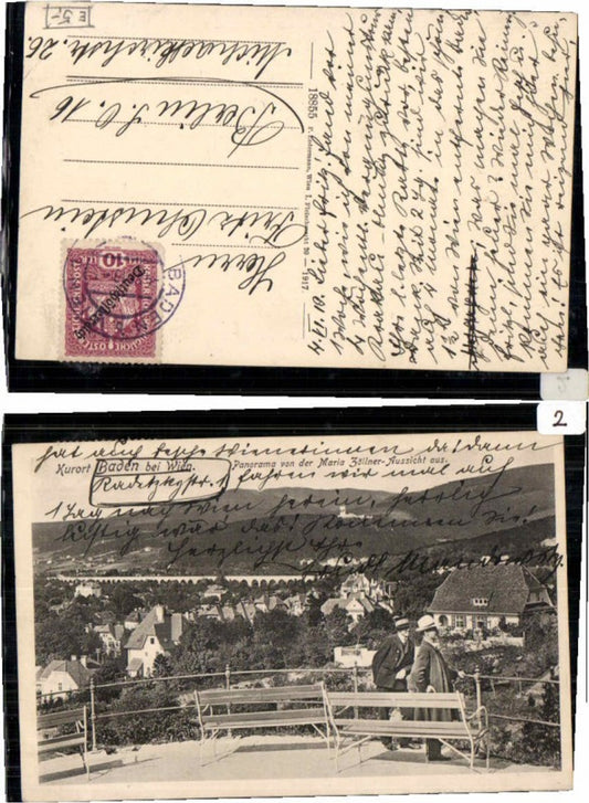 68597,Baden bei Wien Leute auf Bank pub Ledermann 18855