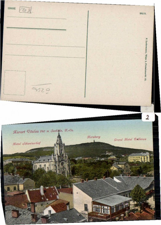 68607,Vöslau Hotel Schweizerhof Garnd Hotel Bellevue pub Ledermann 11786