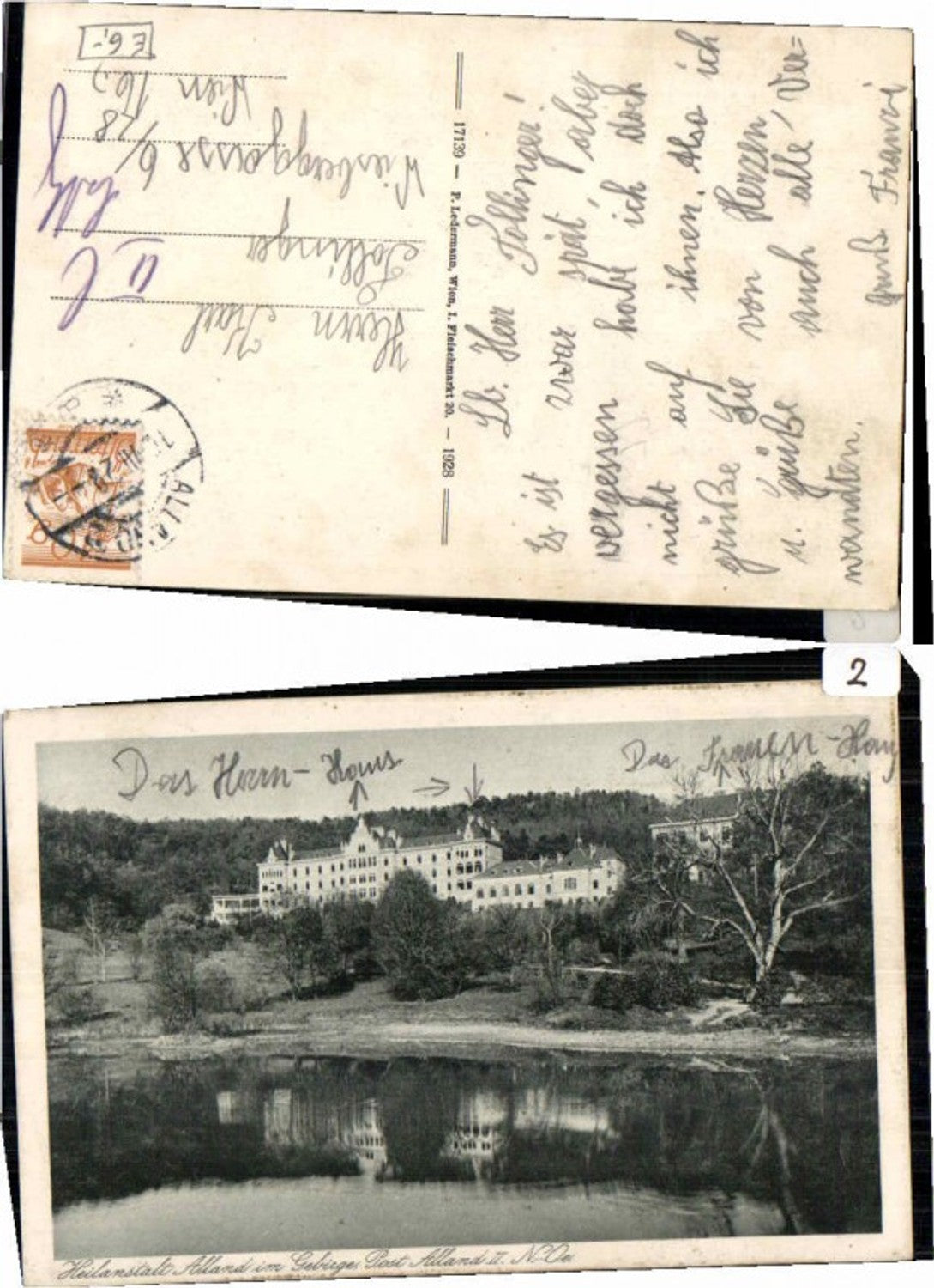 68610,Alland im Gebirge Anstalt 1928 pub Ledermann 17139