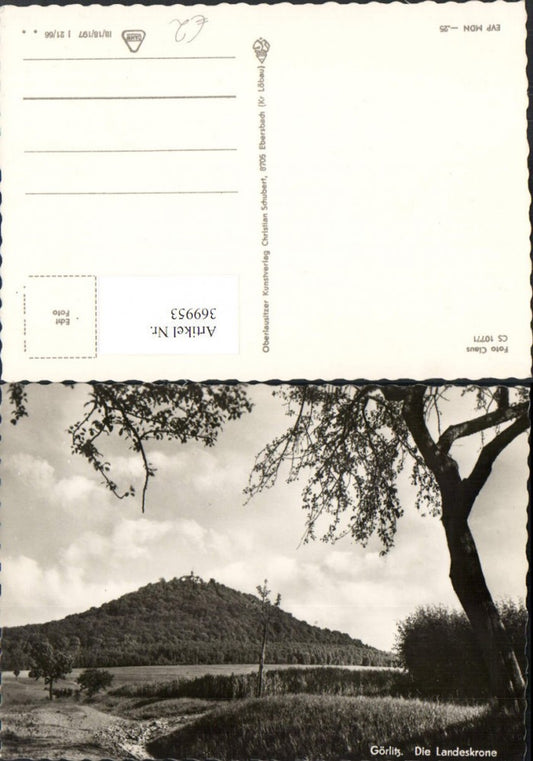 369953,Görlitz Landeskrone Blick zur Burg