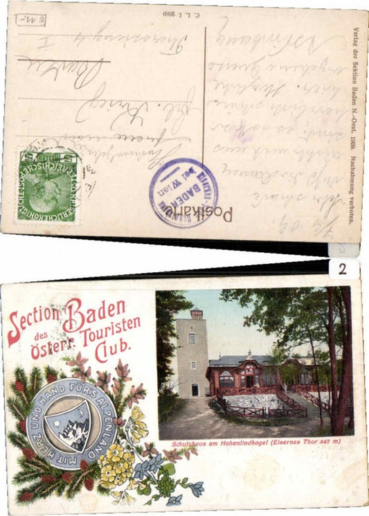 68651,Litho Schutzhaus Lindkogel Baden Mödling Eisernes Thor