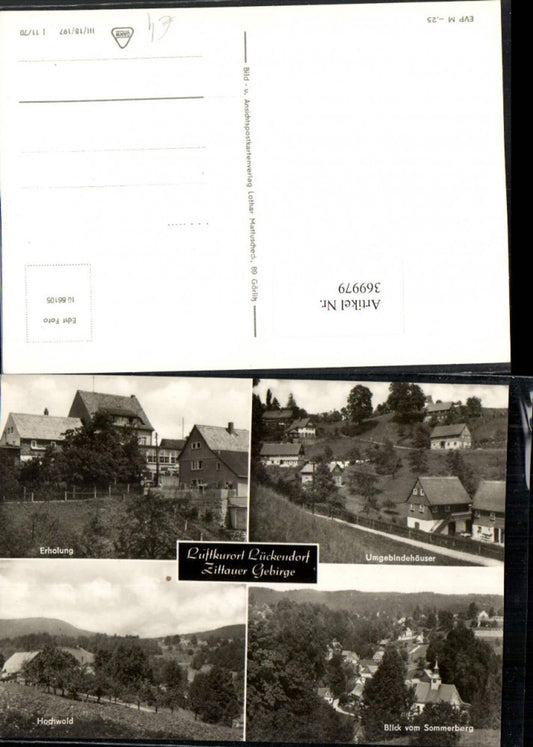 369979,Lückendorf Totale Hochwald Erholung Umgebindehäuser Mehrbildkarte