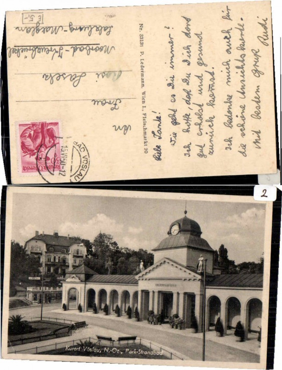 68673,Vöslau Park Strandbad 1950