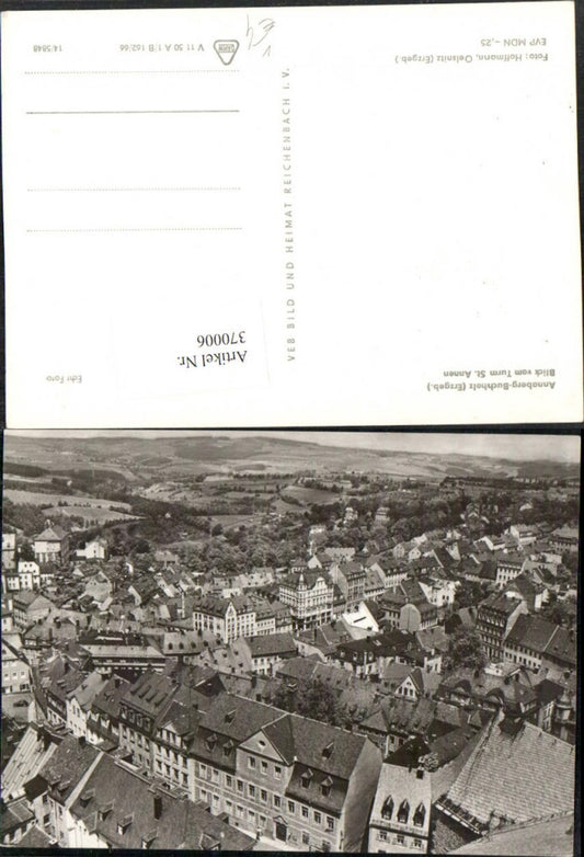 370006,Annaberg-Buchholz Teilansicht Blick vom Turm St. Annen pub VEB